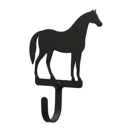 Village Wrought Iron Village Wrought Iron WH-68-S Horse Wall Hook Small - Black WH-68-S